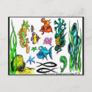 Search for fish design postcards Underwater