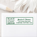 Search for irish return address labels Green and white