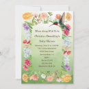 Search for hummingbird baby shower invitations Watercolor