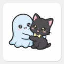 Search for kawaii black cat stickers Cute ghost