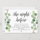 Search for greenery rehearsal dinner invitations The night before