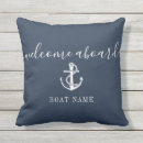 Search for nautical outdoor cushions Welcome aboard