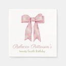Search for pink bow napkins Girly