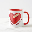 Search for broken heart mugs Healing