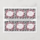 Search for animal prints postcards Zebra