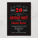 Search for man 20th birthday invitations For him