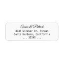 Search for clear wedding return address labels Elegant