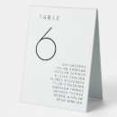 Search for wedding table cards Black and white