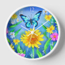 Search for butterfly clocks Flowers and butterflies