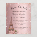 Search for pink paris quinceanera invitations Rose gold