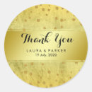 Search for gold foil wedding stickers Vintage