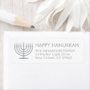 Search for hebrew return address labels Chanukah
