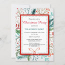 Search for whimsical christmas invitations Red