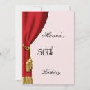 Search for red curtain invitations Party