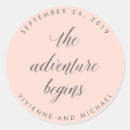 Search for beginnings stickers Typography