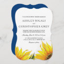 Search for navy blue and yellow sunflower invitations Country