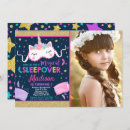 Search for unicorn sleepover invitations Magical