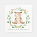 Search for woodland baby shower napkins Bear