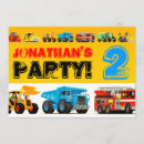 Search for toddler boy birthday invitations Trucks