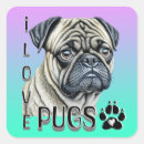 Search for i love pugs stickers Cute pug