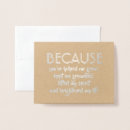 Search for because note cards For her