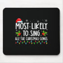 Search for sing christmas mousepads All