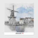 Search for dutch windmill stickers Europe