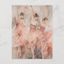Search for pink ballet postcards Vintage