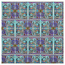 Search for blue swirl fabric Flowers