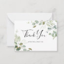 Search for botanical wedding thank you cards Eucalyptus