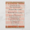 Search for brick wedding invitations Rustic