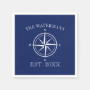 Search for coastal napkins Navy blue and white