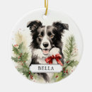 Search for border collie christmas tree decorations Holly