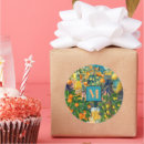 Search for orange and blue stickers Mediterranean