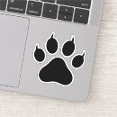 Search for cat silhouette stickers Paw