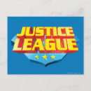 Search for justice league logo postcards Hero