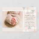 Search for geometric christening invitations Modern