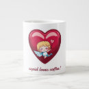 Search for cupid coffee mugs Red heart