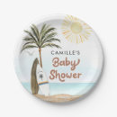 Search for beach baby shower plates Tropical
