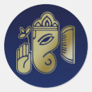 Search for ganesha stickers Gold