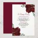 Search for red rose funeral invitations Roses