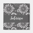 Search for white floral pattern magnets Flowers