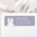 Search for happy easter bunny return address labels Lavender