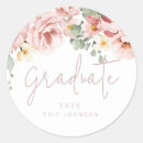 Search for floral graduation stickers Blush
