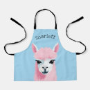 Search for funny llama aprons Pink