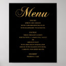 Search for black and gold dinner menus Calligraphy