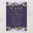 Search for purple vow renewal invitations Flowers