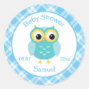 Search for owl baby shower stickers Boy