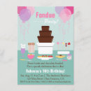 Search for fountain birthday invitations Chocolate