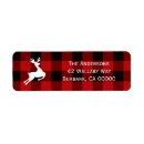 Search for flannel return address labels Red
